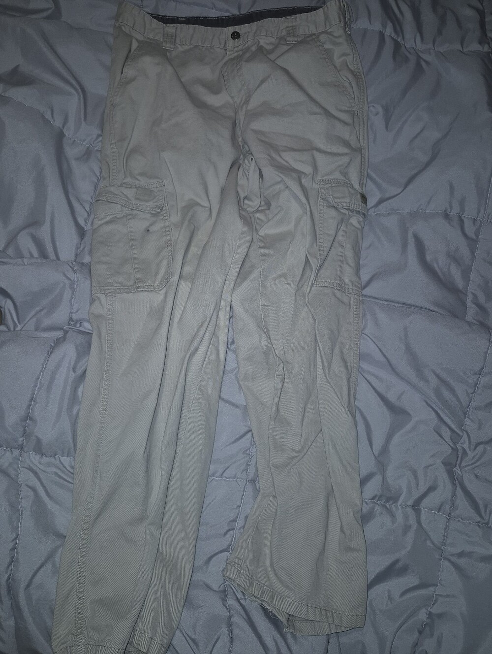 Light Gray Men's Work Cargo Pants